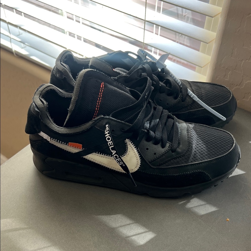 Off White x Nike Black and White Sneakers